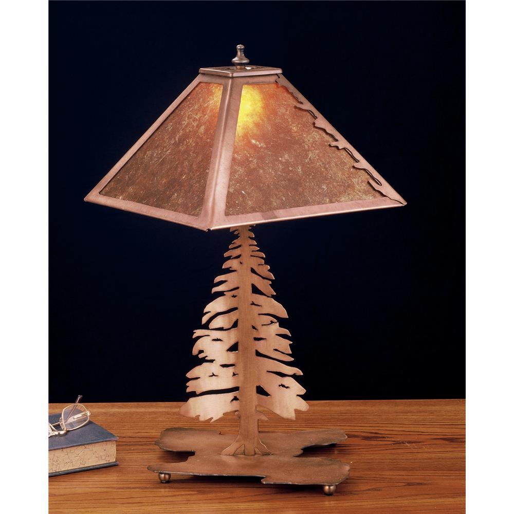 Meyda Tiffany Lighting 32515 21"H Tall Pine Table Lamp