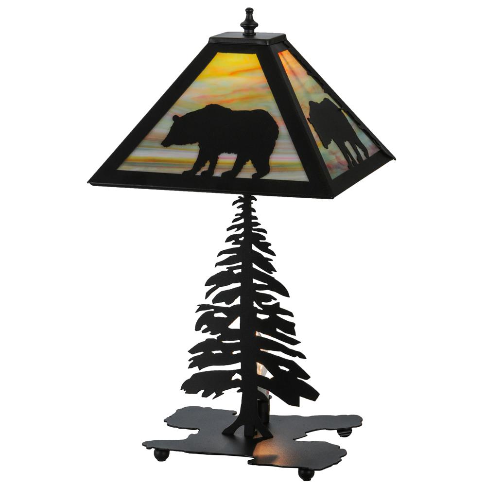 Meyda Tiffany Lighting 32552 2 Light Bear Table Lamp