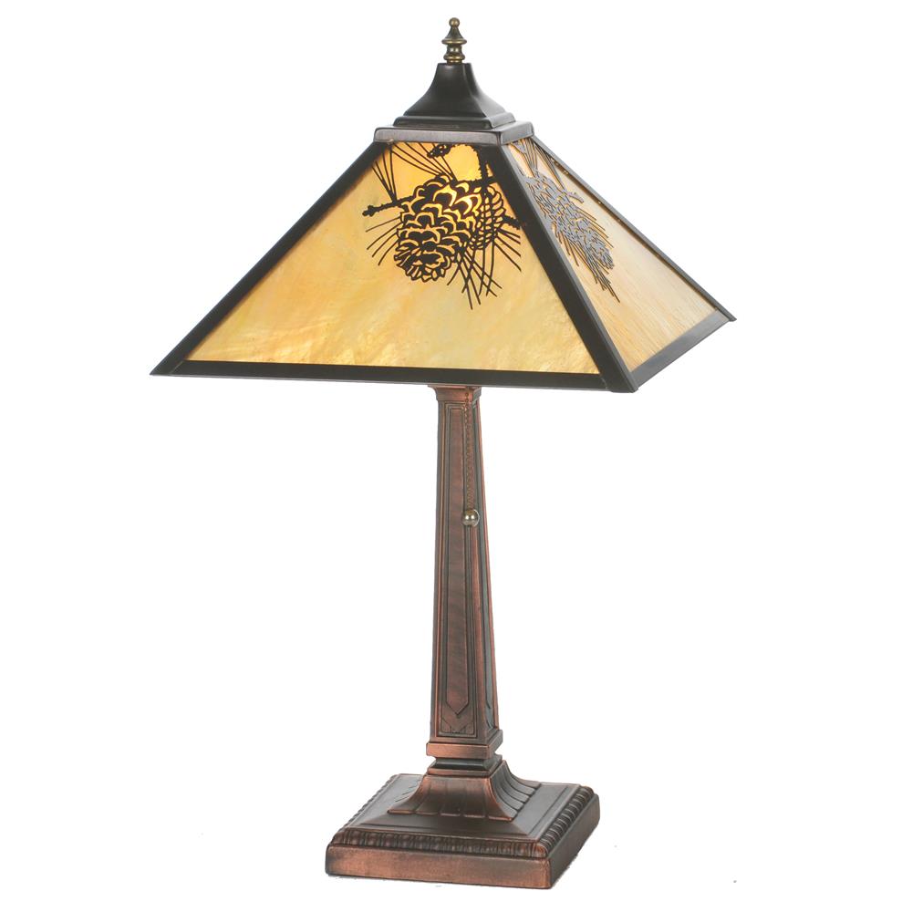 Meyda Tiffany Lighting 32789 Pinecone Mission Table Lamp
