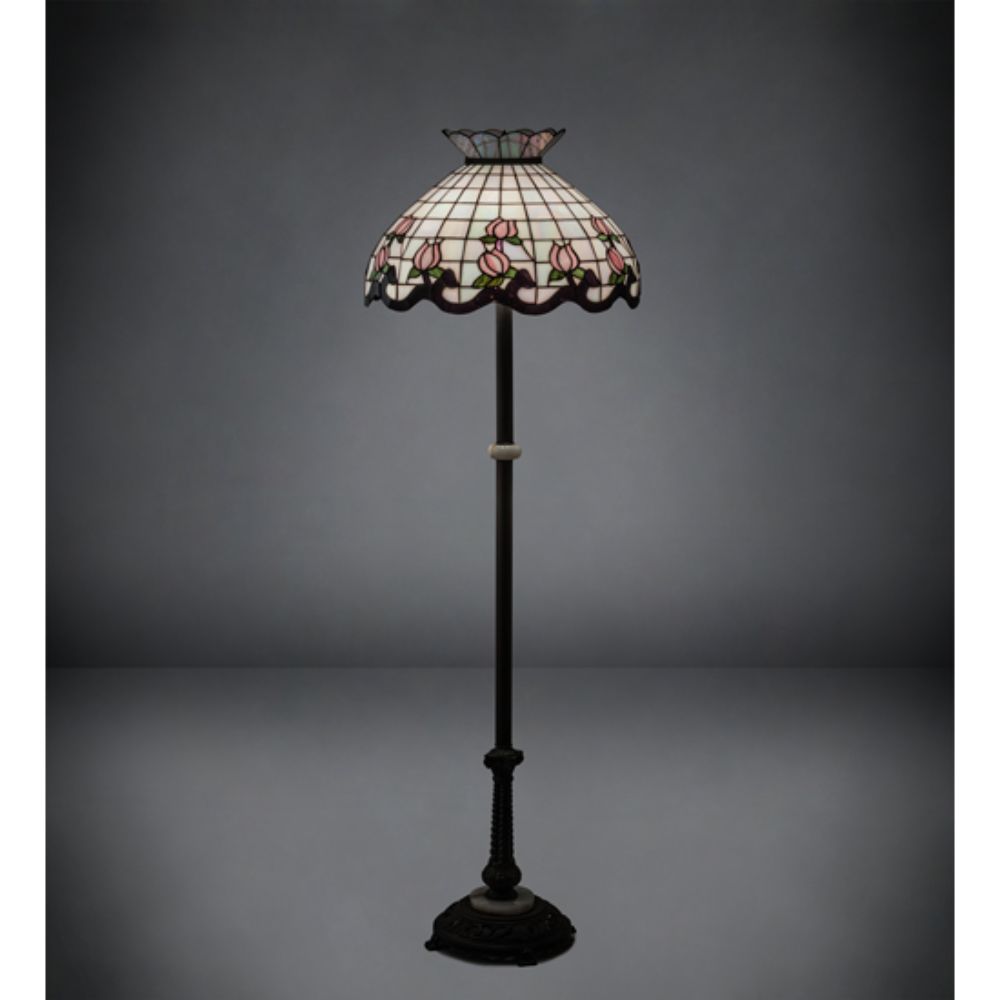 Meyda Lighting 37715 62" High Roseborder Floor Lamp