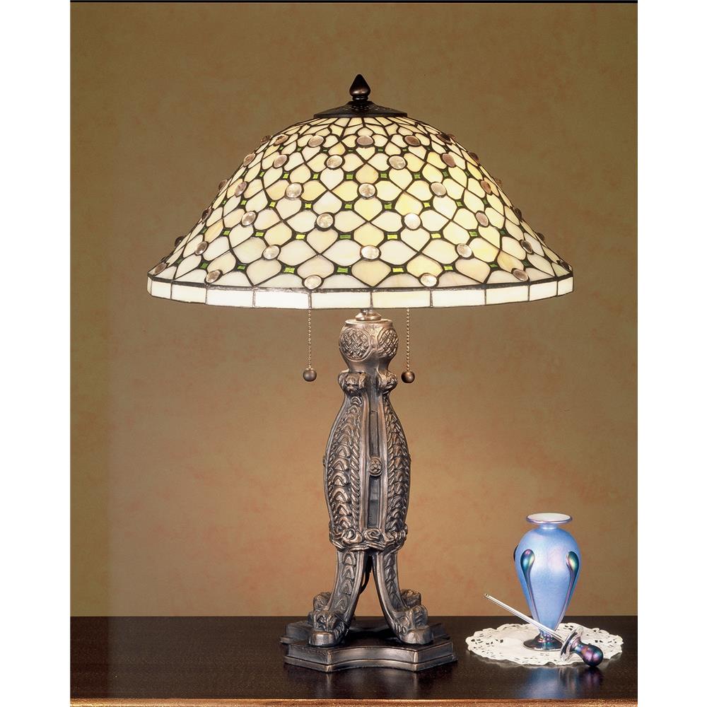 Meyda Tiffany Lighting 37781 24"H Diamond & Jewel Table Lamp
