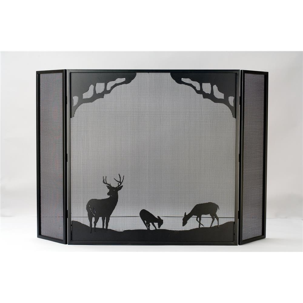 Meyda Tiffany Lighting 38521 62"W X 40"H Deer At Dawn Folding Fireplace Screen
