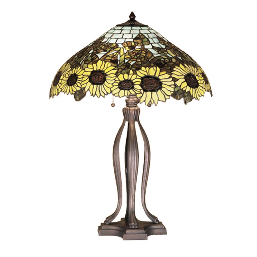 Meyda Tiffany Lighting 47592 30"H Wild Sunflower Table Lamp