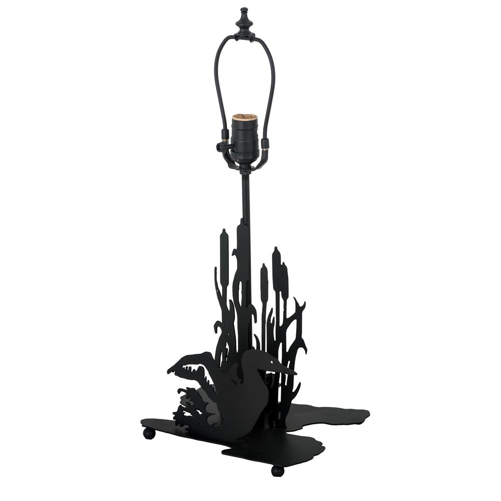 Meyda Lighting 47669 14"h Loon W/lighted Base Table Base In Black