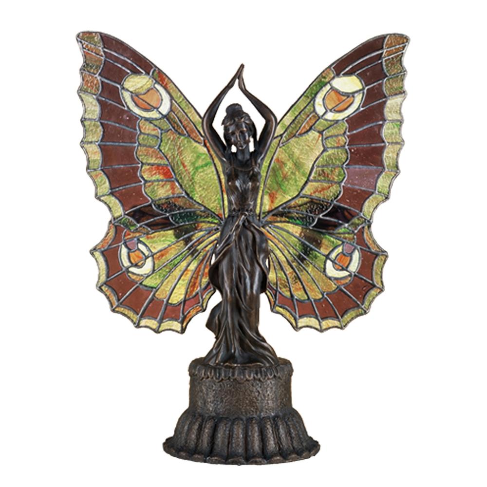 Meyda Tiffany Lighting 48018 17"H Butterfly Lady Accent Lamp