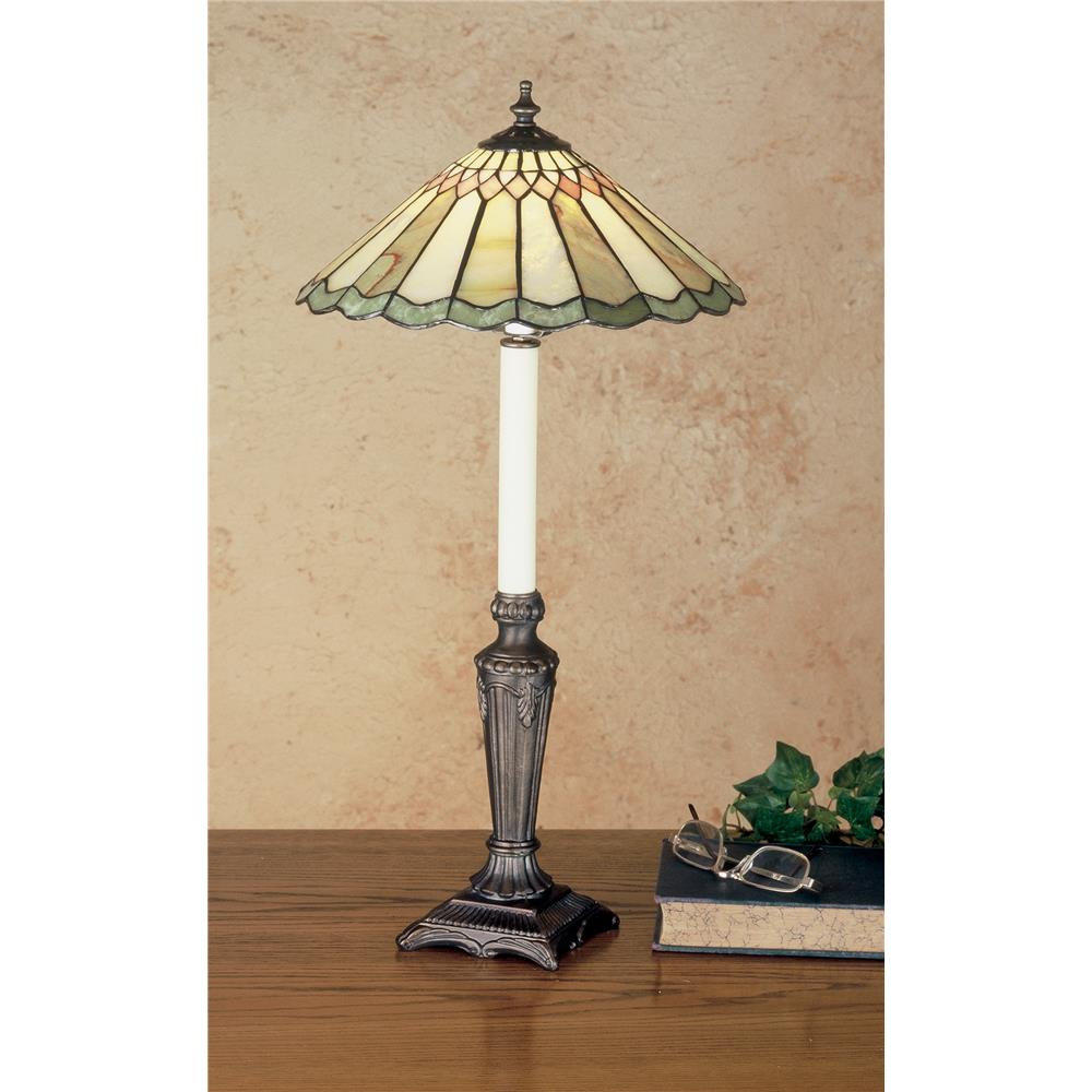 Meyda Tiffany Lighting 48384 28"H Jadestone Carousel Buffet Lamp