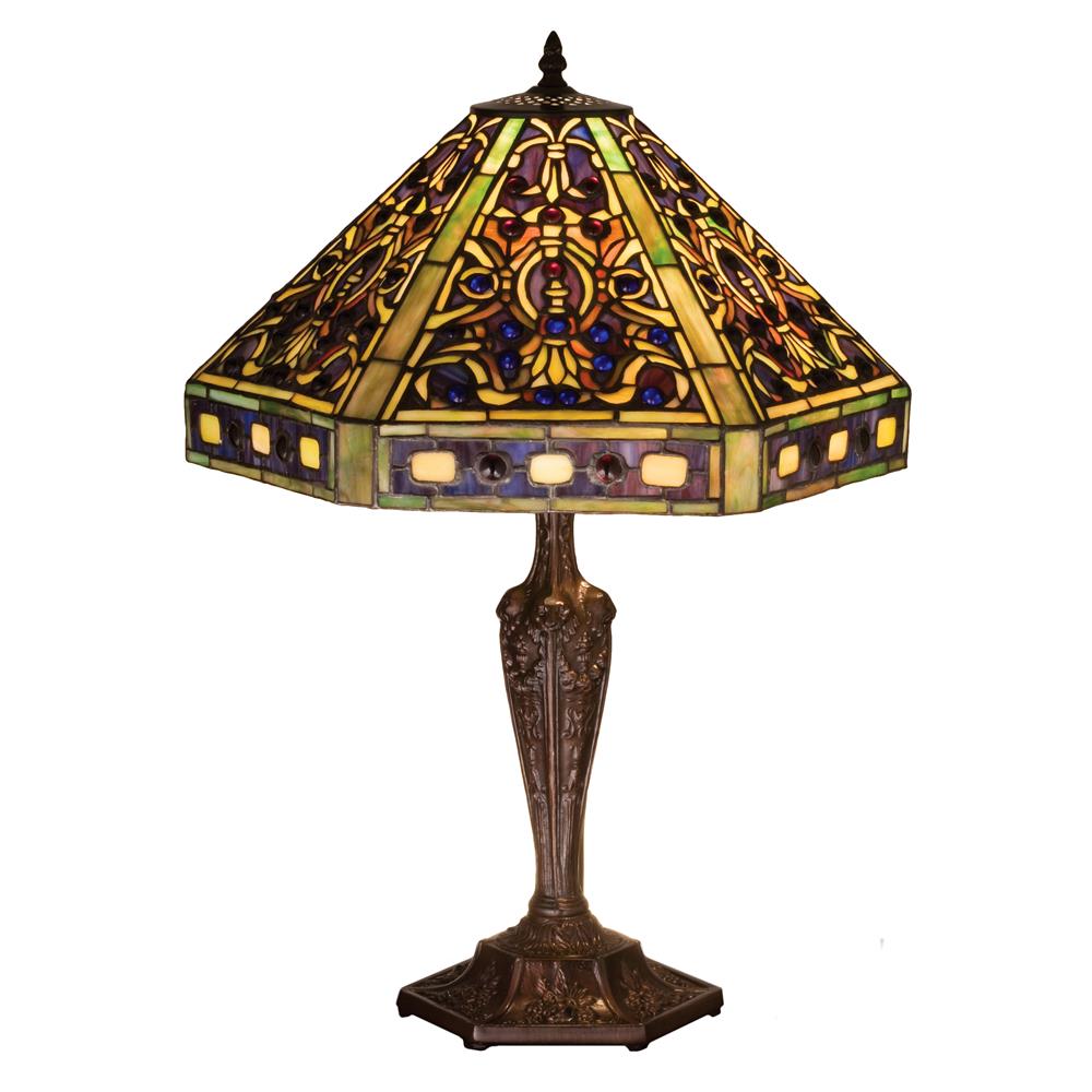 Meyda Tiffany Lighting 48832 23.5"H Tiffany Elizabethan Table Lamp