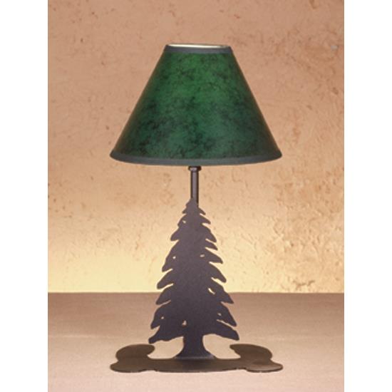 Meyda Tiffany Lighting 49810 15"H Tall Pines Faux Leather Accent Lamp
