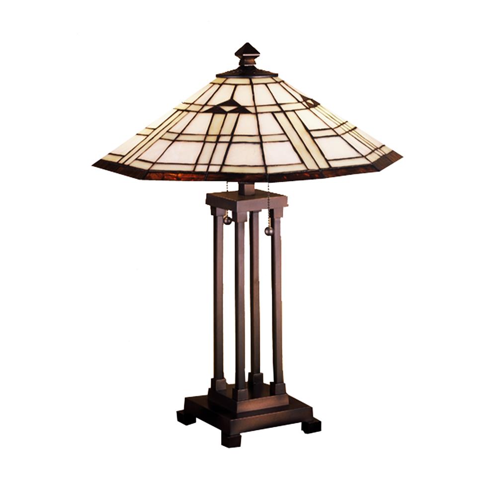 Meyda Tiffany Lighting 50281 24"H Arrowhead Mission Table Lamp