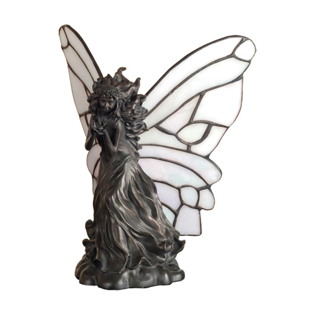 Meyda Tiffany Lighting 50428 8"H Fairy Holding Ladybug Accent Lamp