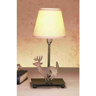 Meyda Tiffany Lighting 50612 Deer Kids Table Lamp, Antique Copper