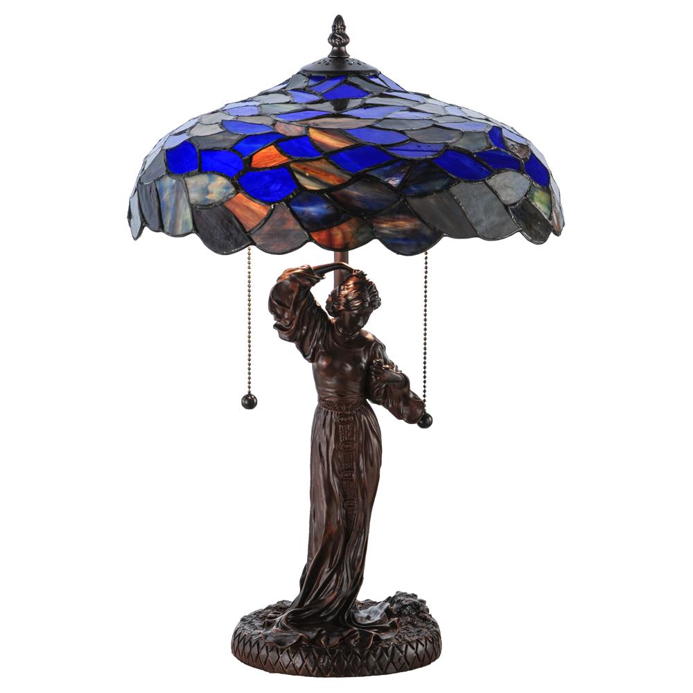 Meyda Tiffany Lighting 51565 20.5"H Maxfield Parrish Griselda Table Lamp
