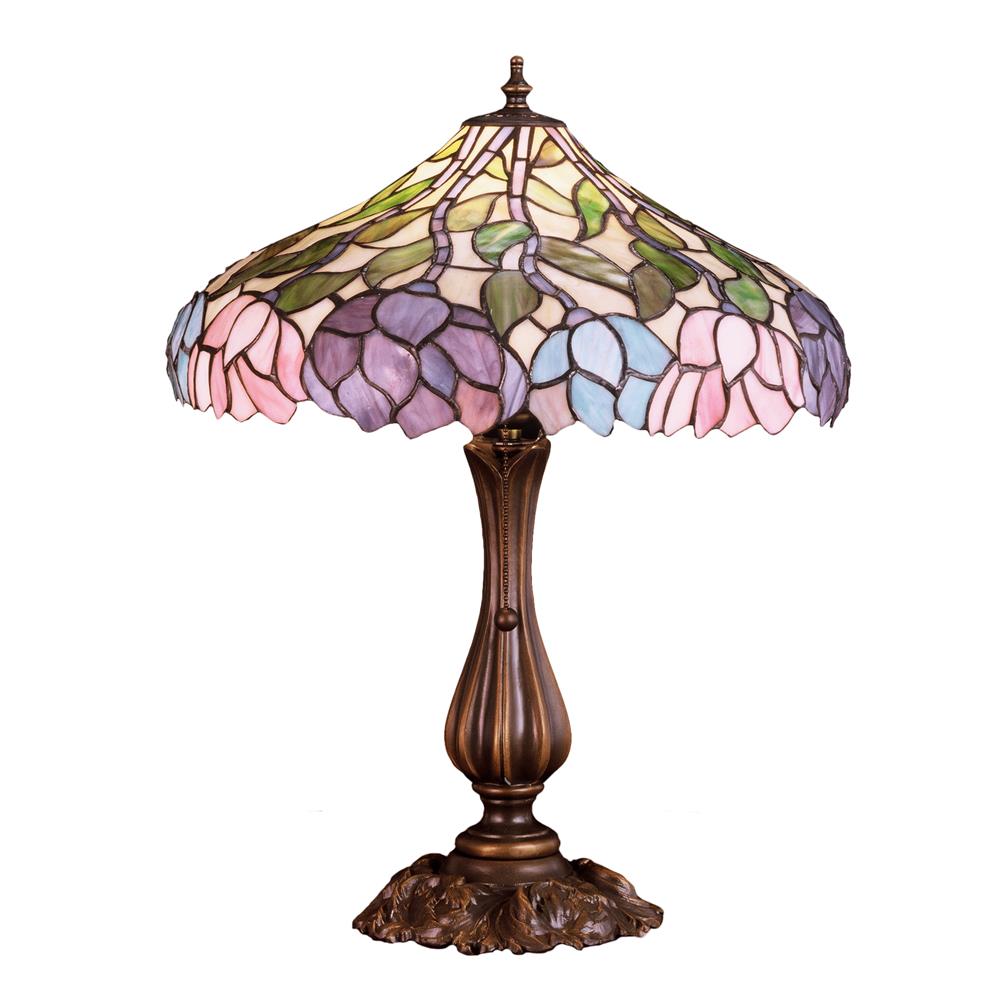 Meyda Tiffany Lighting 52135 20"H Wisteria Table Lamp