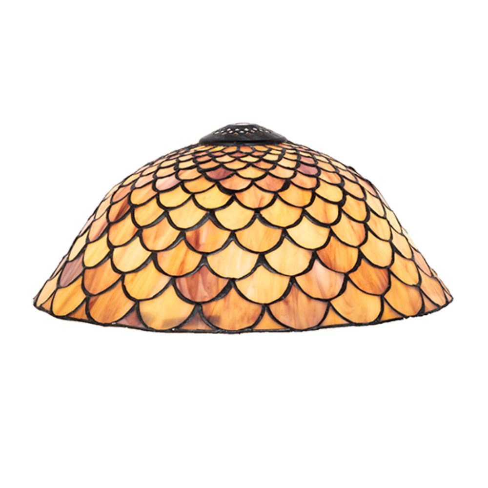 Meyda Lighting 65169 12" Wide Tiffany Fishscale Shade