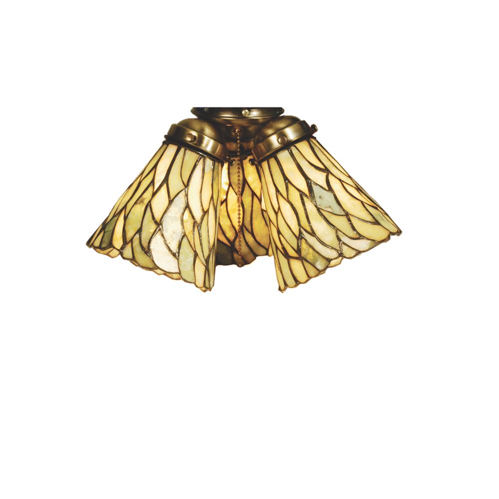 Meyda Tiffany Lighting 65623 5"W Jadestone Willow Fan Light Shade