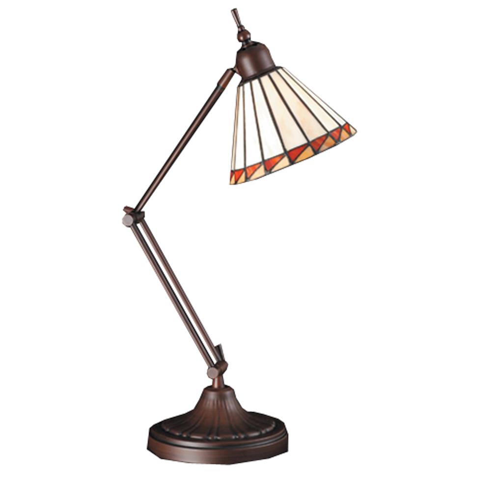 Meyda Tiffany Lighting 65946 23"H Prairie Mission Adjustable Desk Lamp