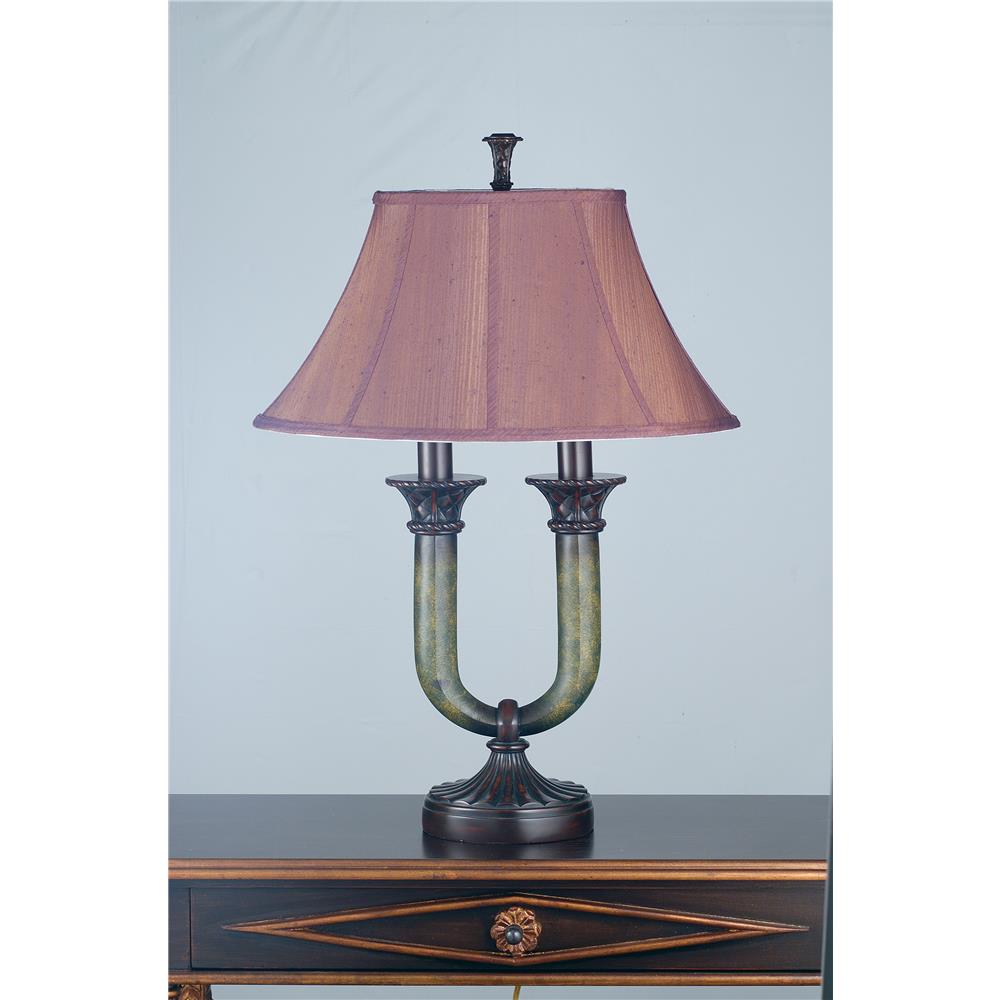 Meyda Tiffany Lighting 66032 29"H Cypress Fabric Table Lamp