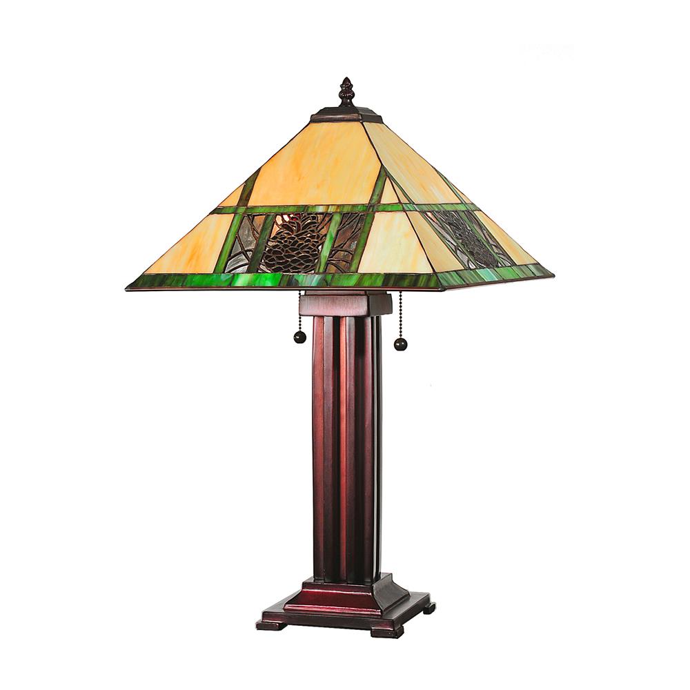 Meyda Tiffany Lighting 67851 24"H Pinecone Ridge Table Lamp