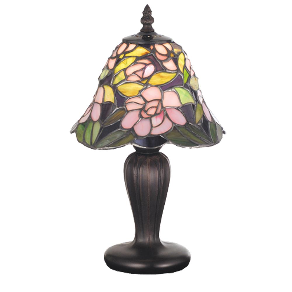 Meyda Tiffany Lighting 70250 13"H Begonia Mini Lamp