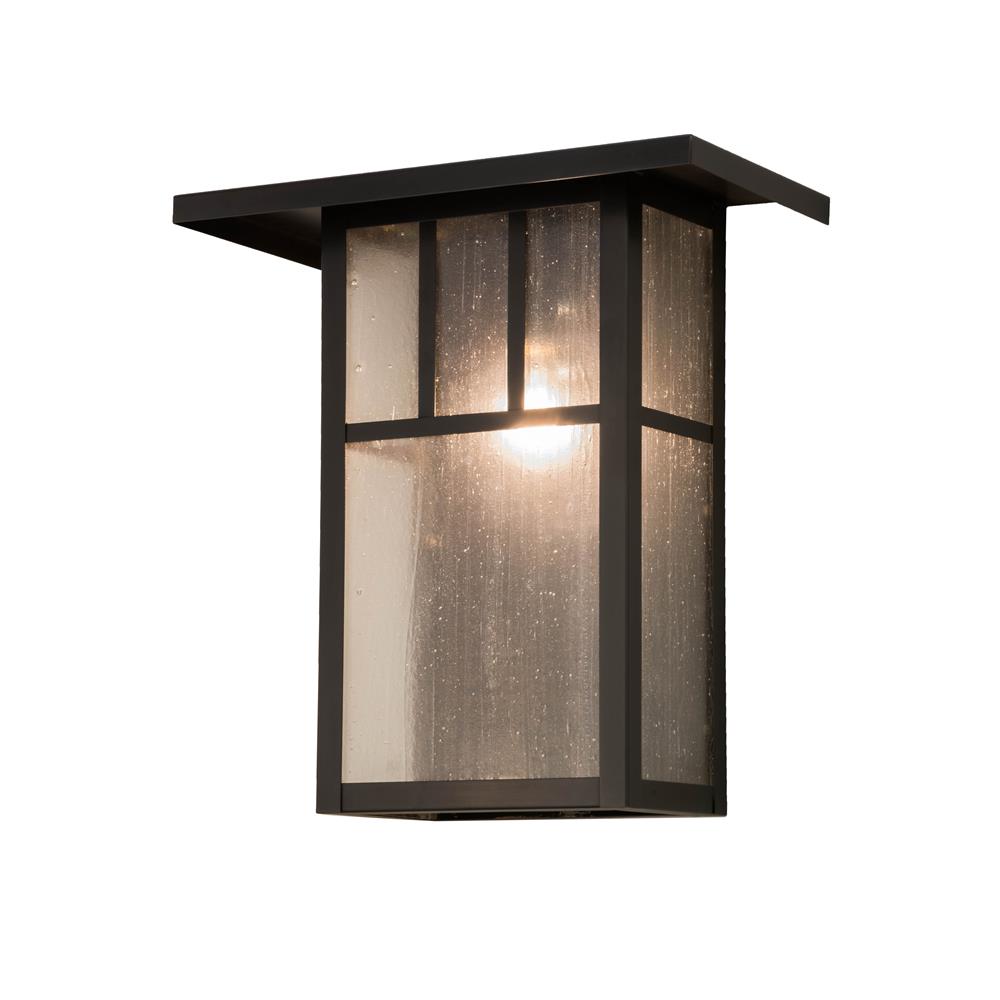 Meyda Tiffany Lighting 72327 Double Mission Wall Sconce, Craftsman Brown