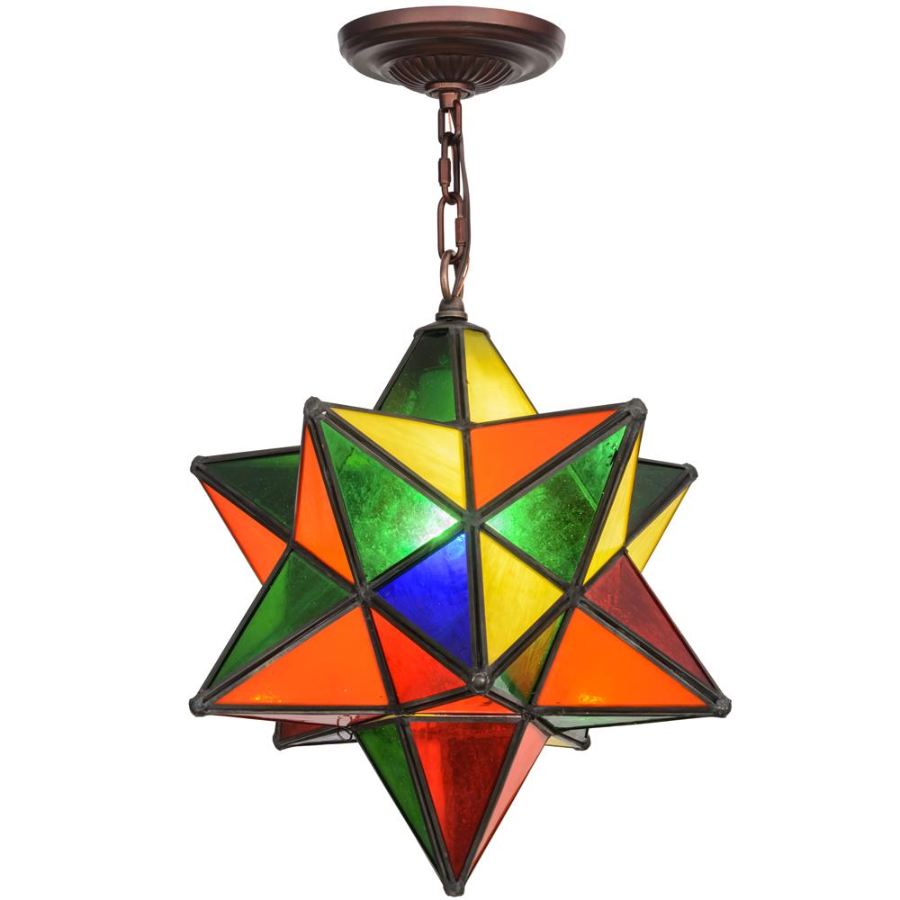 Meyda Tiffany Lighting 72849 12"W Moravian Star Pendant