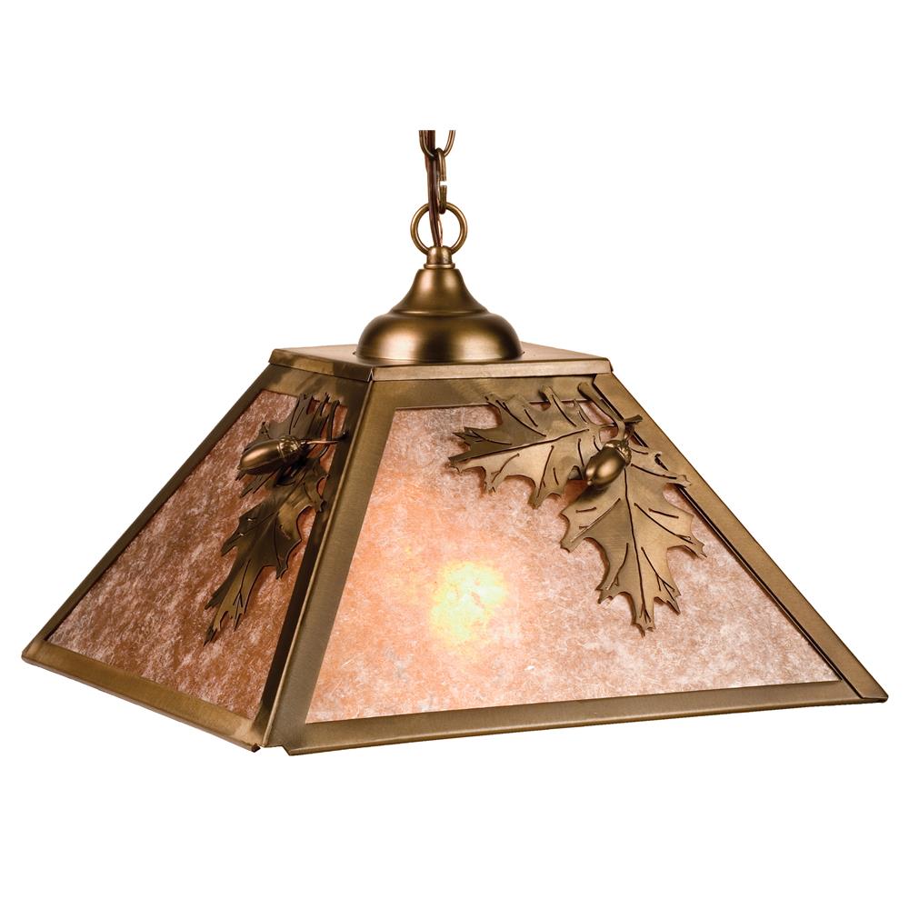 Meyda Tiffany Lighting 76317 2 Light Acorn Large Pendant, Antique Copper