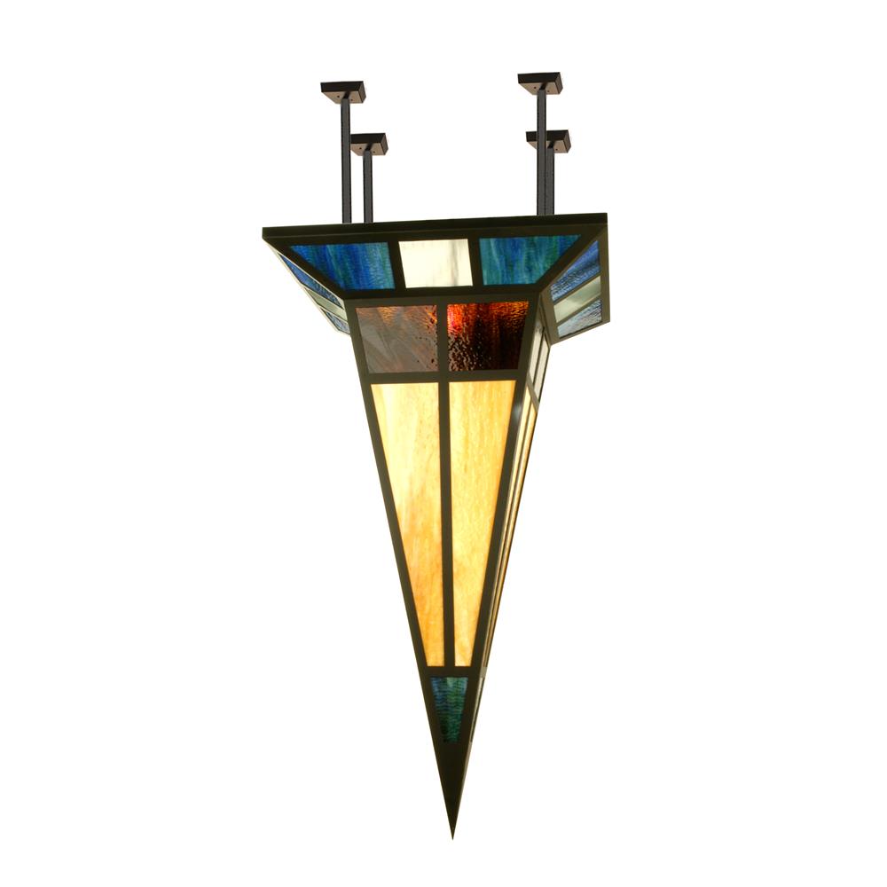 Meyda Tiffany Lighting 78162 30"Sq Polaris Semi-Flushmount