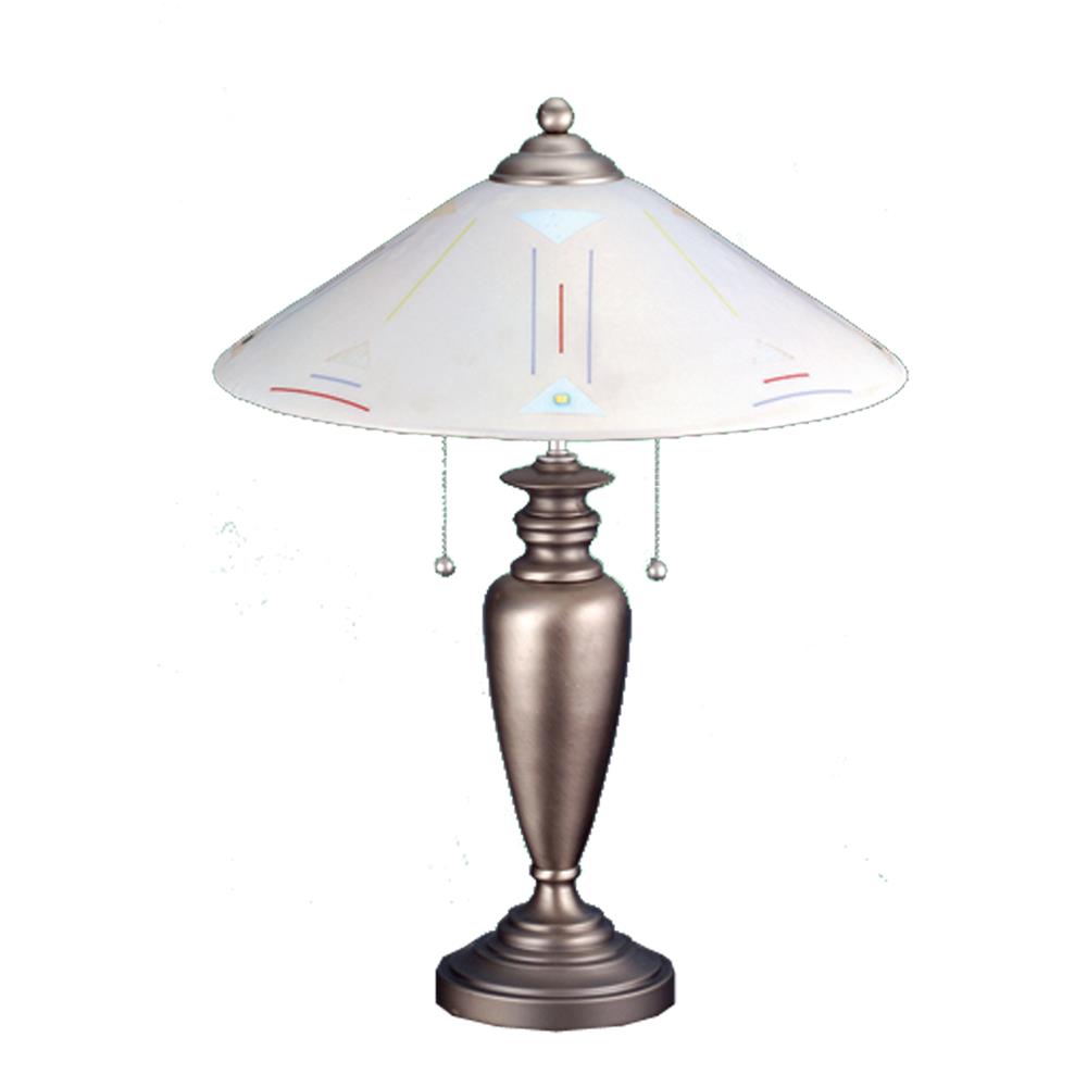 Meyda Tiffany Lighting 81327 23.5"H Saturn Fused Glass Table Lamp