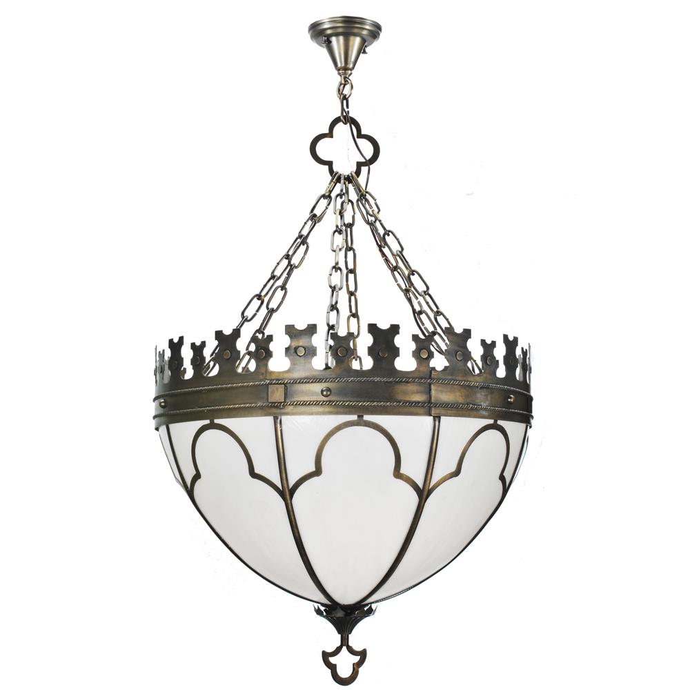 Meyda Tiffany Lighting 81438 3 Light Gothic Bowl Large Pendant