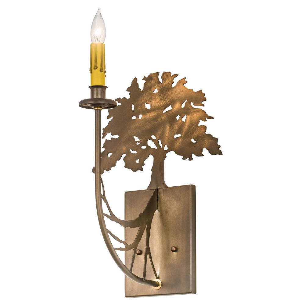 Meyda Tiffany Lighting 82157 Tree Wall Sconce, Antique Copper