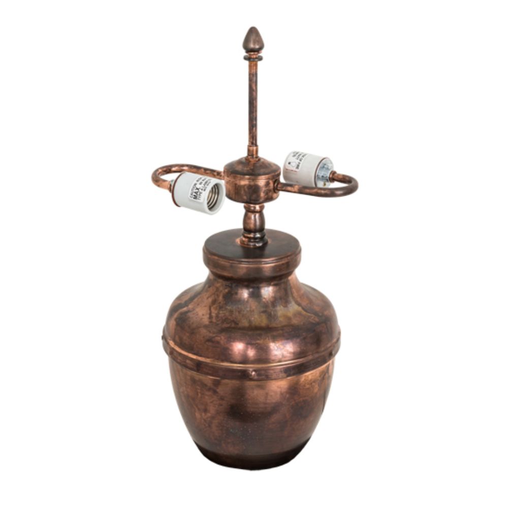 Meyda Lighting 82205 20" High Copper Table Base in VINTAGE COPPER FINISH
