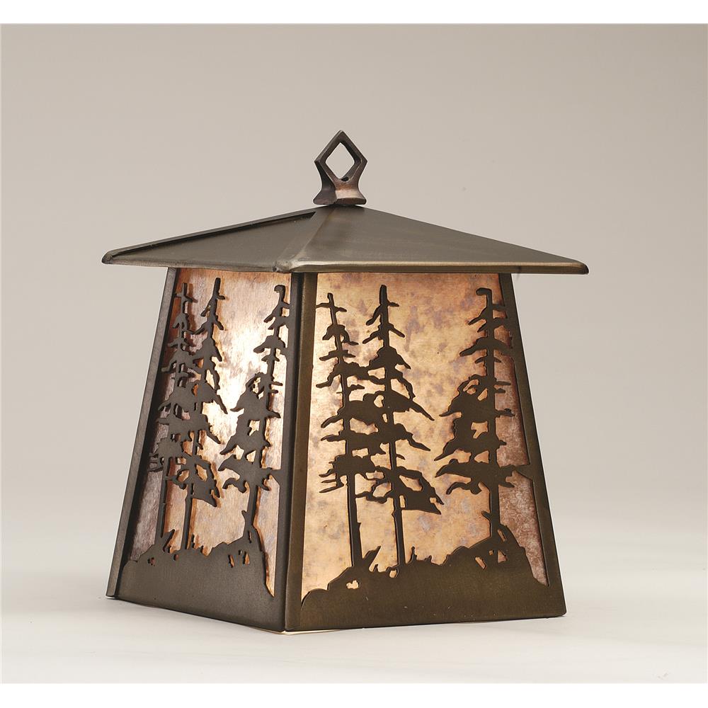 Meyda Tiffany Lighting 82647 Tall Pines Wall Sconce, Antique Copper