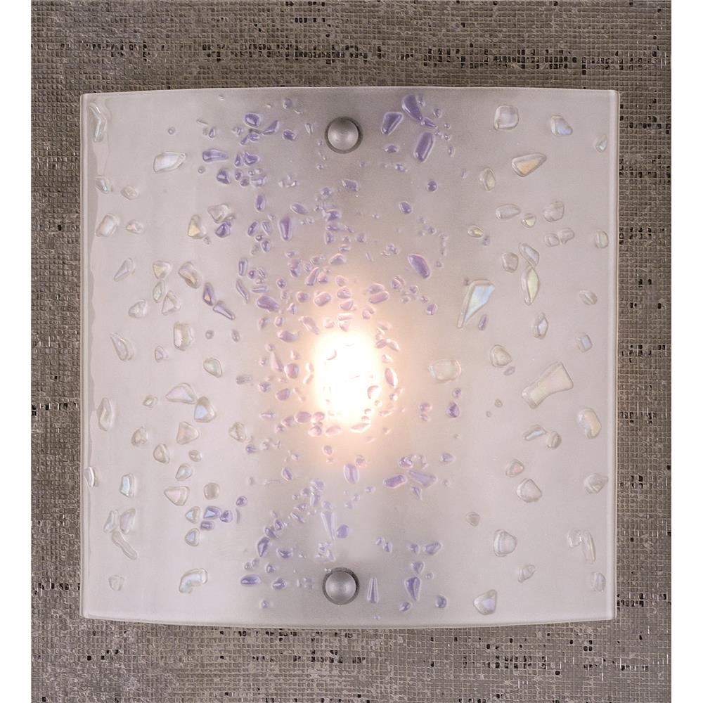 Meyda Tiffany Lighting 98160 11"W Ice Fused Glass Wall Sconce