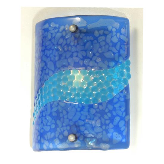 Meyda Tiffany Lighting 98904 9"W Marea Fused Glass Wall Sconce