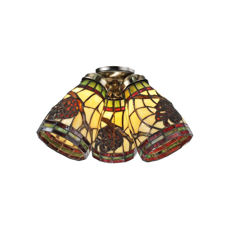 Meyda Tiffany Lighting 98994 5"W Pinecone Dome Fan Light Shade
