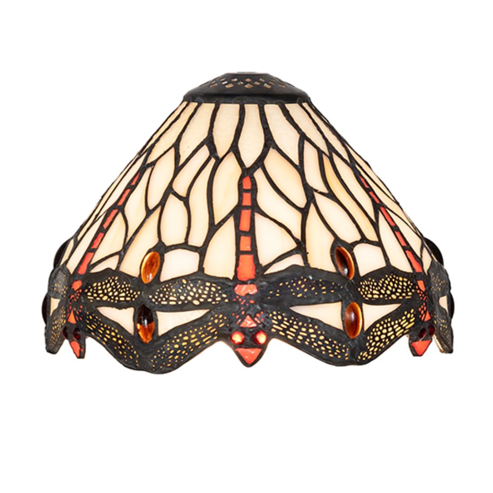 Meyda Lighting 99246 7" Wide Tiffany Hanginghead Dragonfly Shade