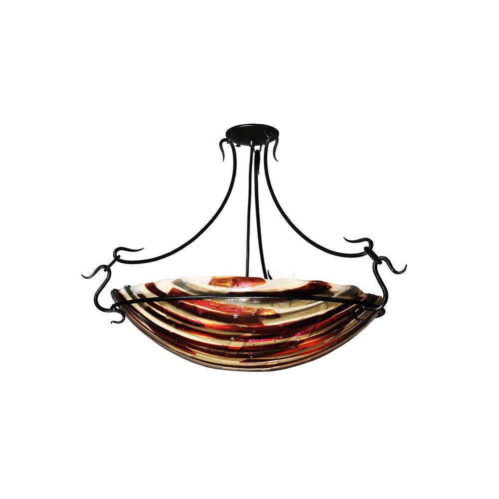 Meyda Tiffany Lighting 99444 30"W Marina Fused Glass Semi-Flushmount