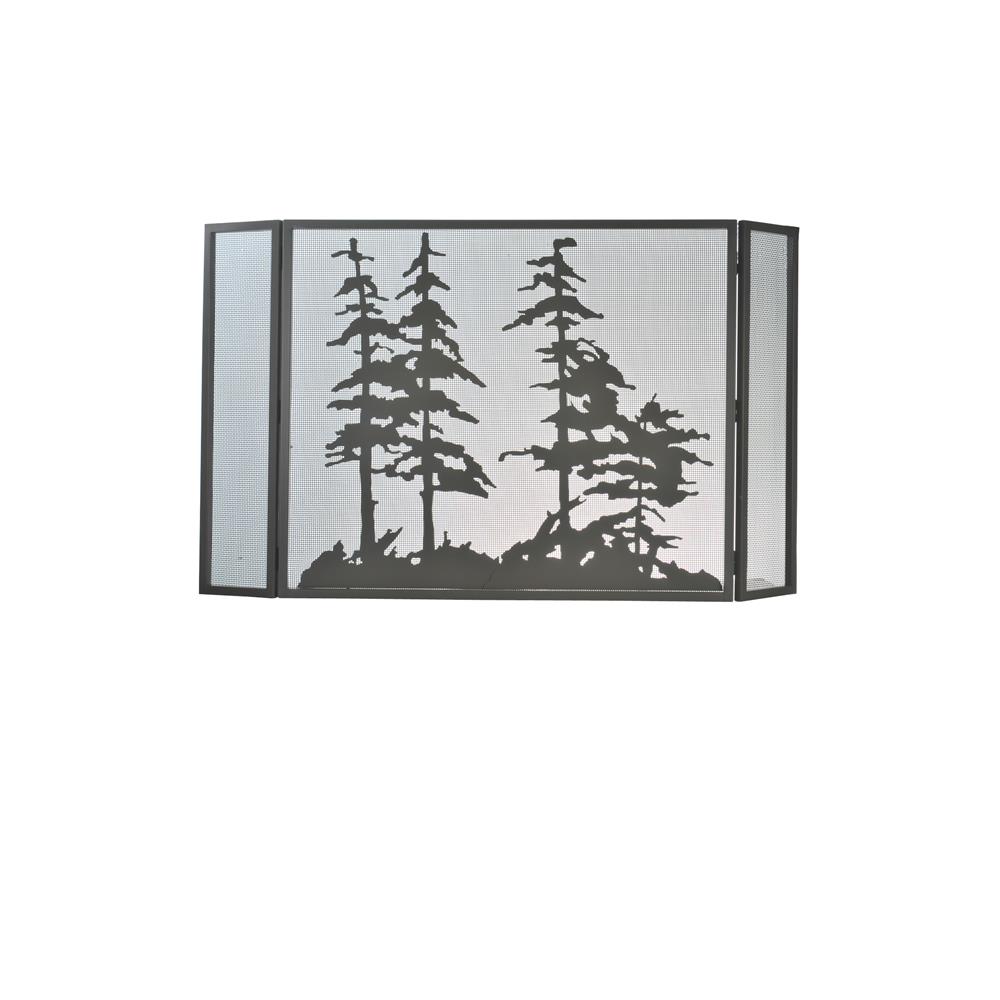 Meyda Tiffany Lighting 99675 50"W X 30"H Tall Pines Folding Fireplace Screen