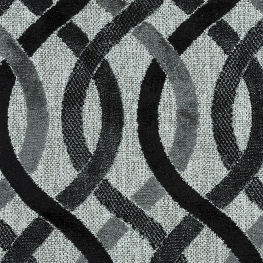 Michael Jon Design JD915 Evenflow Collection Fabric in Ebony
