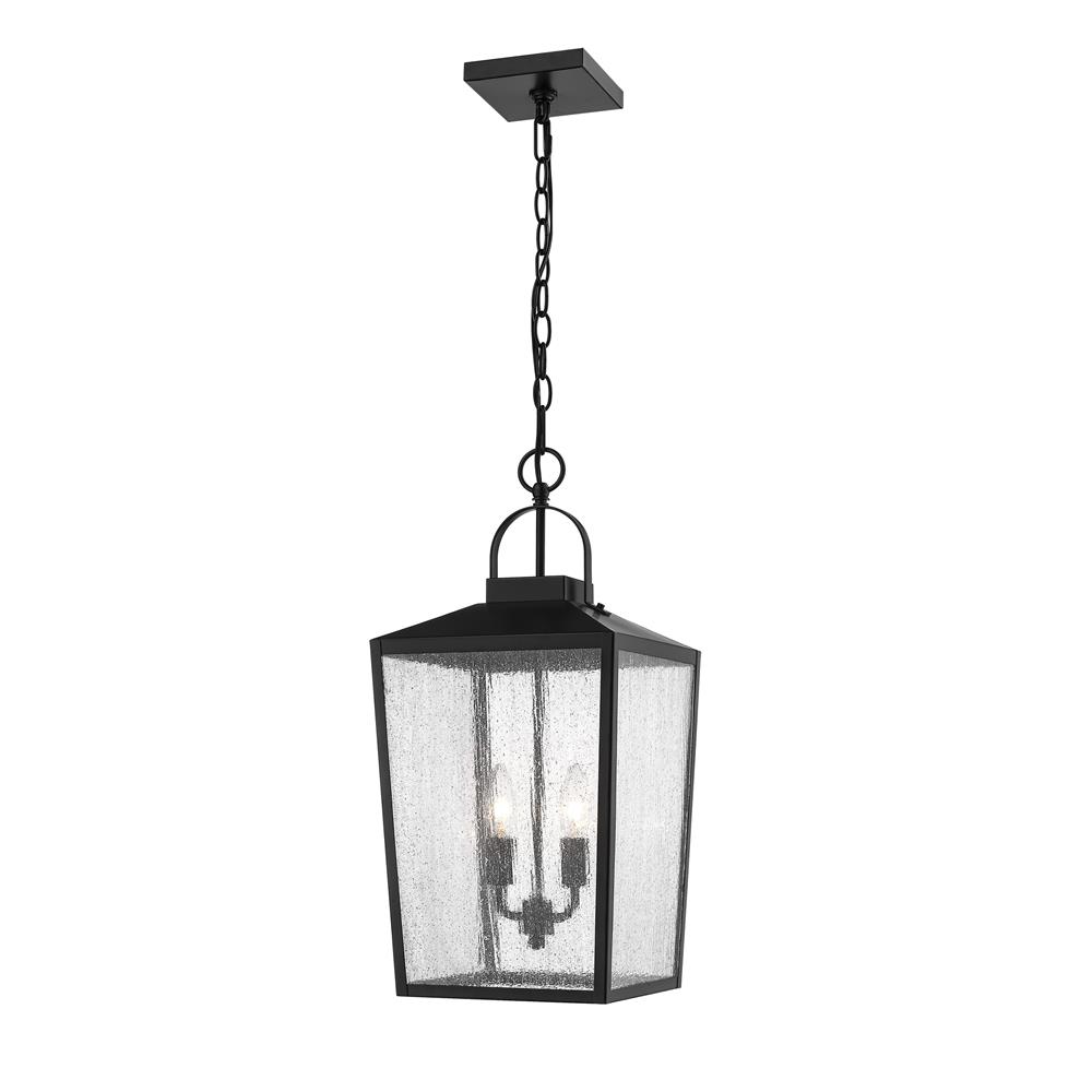 Millennium Lighting 42655-PBK Outdoor Hanging Lantern in Powder Coat Black