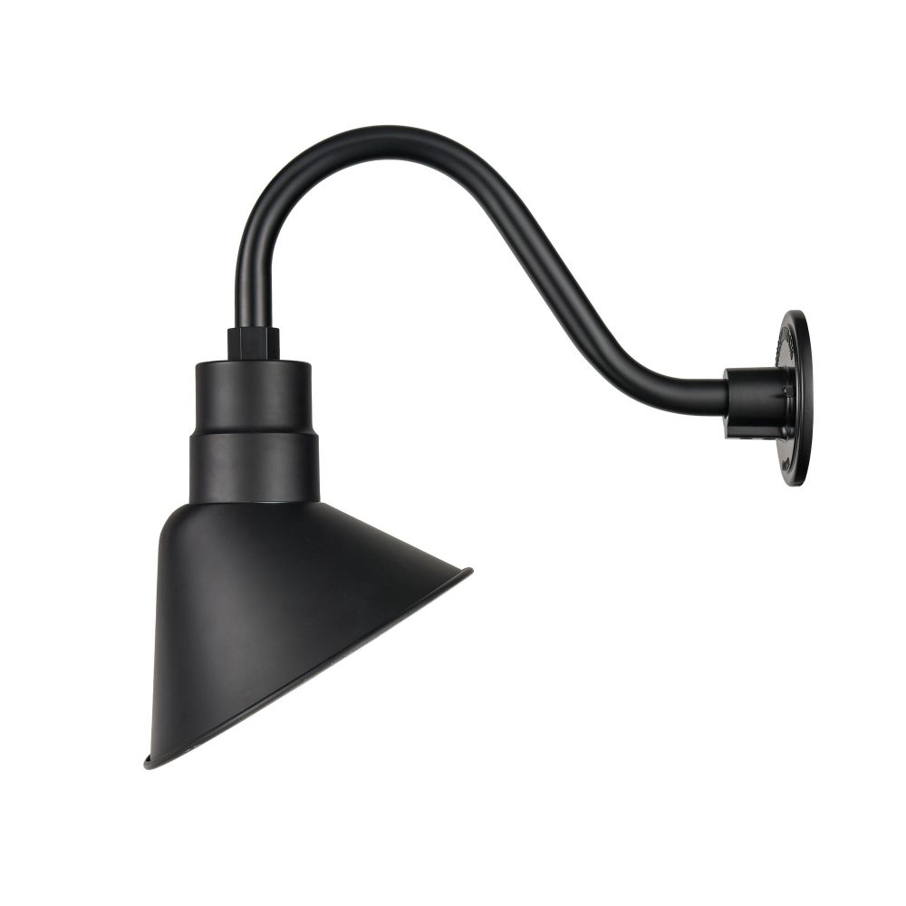 Millennium Lighting LEDRAS10-SB R Series Angle Shade in Satin Black