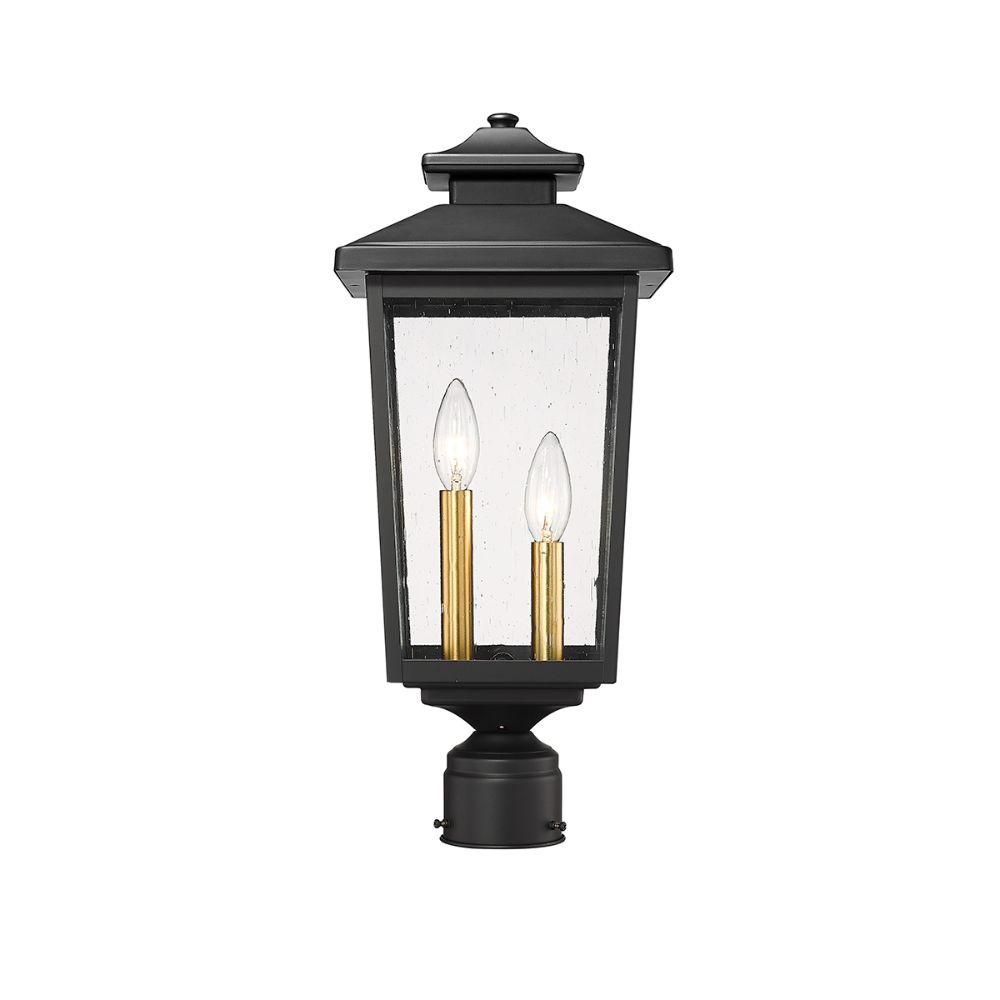 Millennium Lighting 4644-PBK Eldrick Outdoor Post Lantern in Powder Coat Black