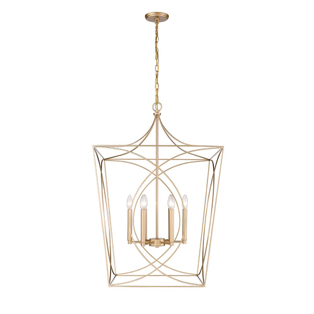 Millennium Lighting 4003-PMG Tracy Pendant light in Painted Modern Gold