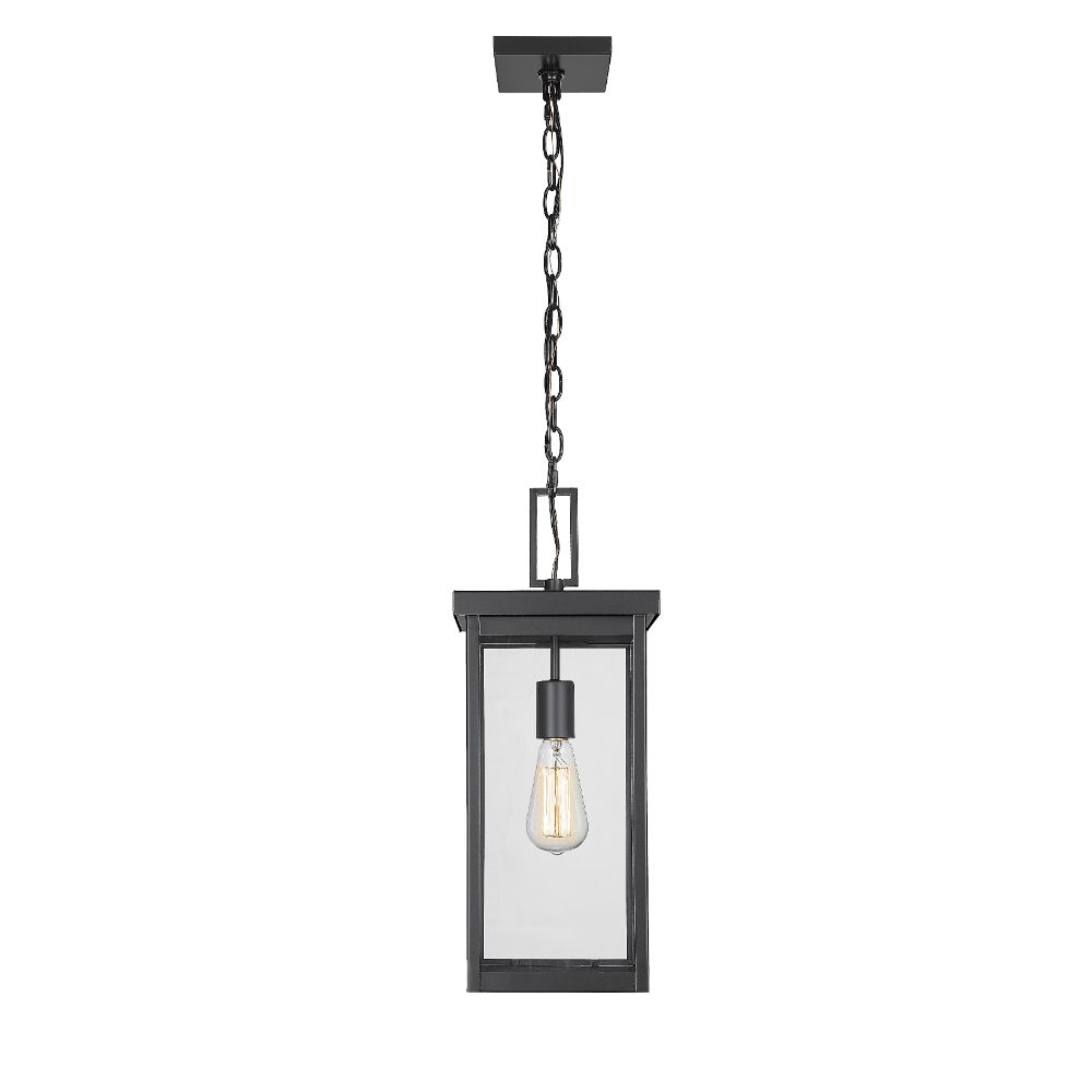 Millennium Lighting 42607-PBK Outdoor Hanging Lantern in Powder Coated Black