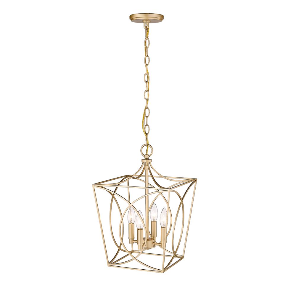 Millennium Lighting 4001-PMG Tracy Pendant light in Painted Modern Gold