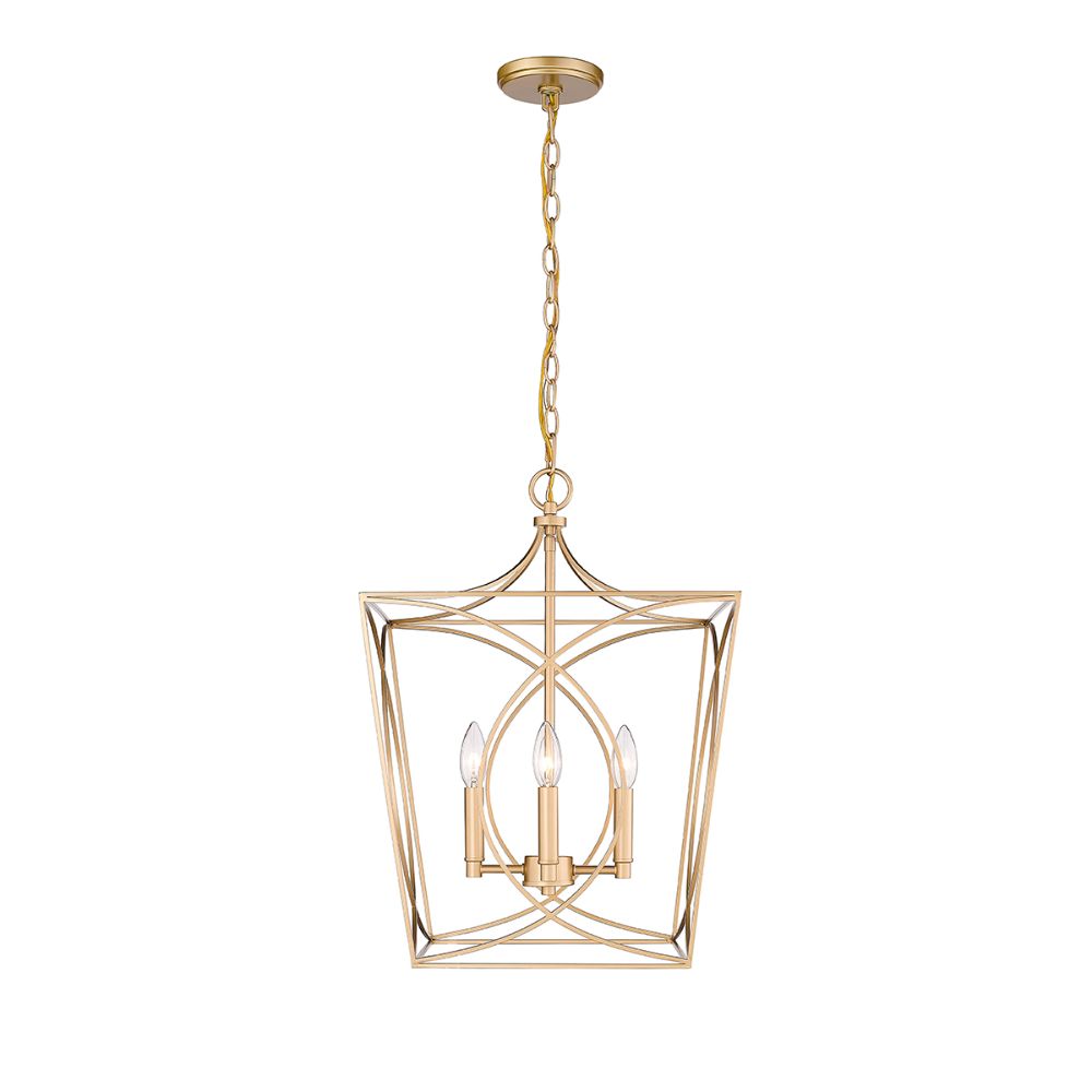 Millennium Lighting 4002-PMG Tracy Pendant light in Painted Modern Gold