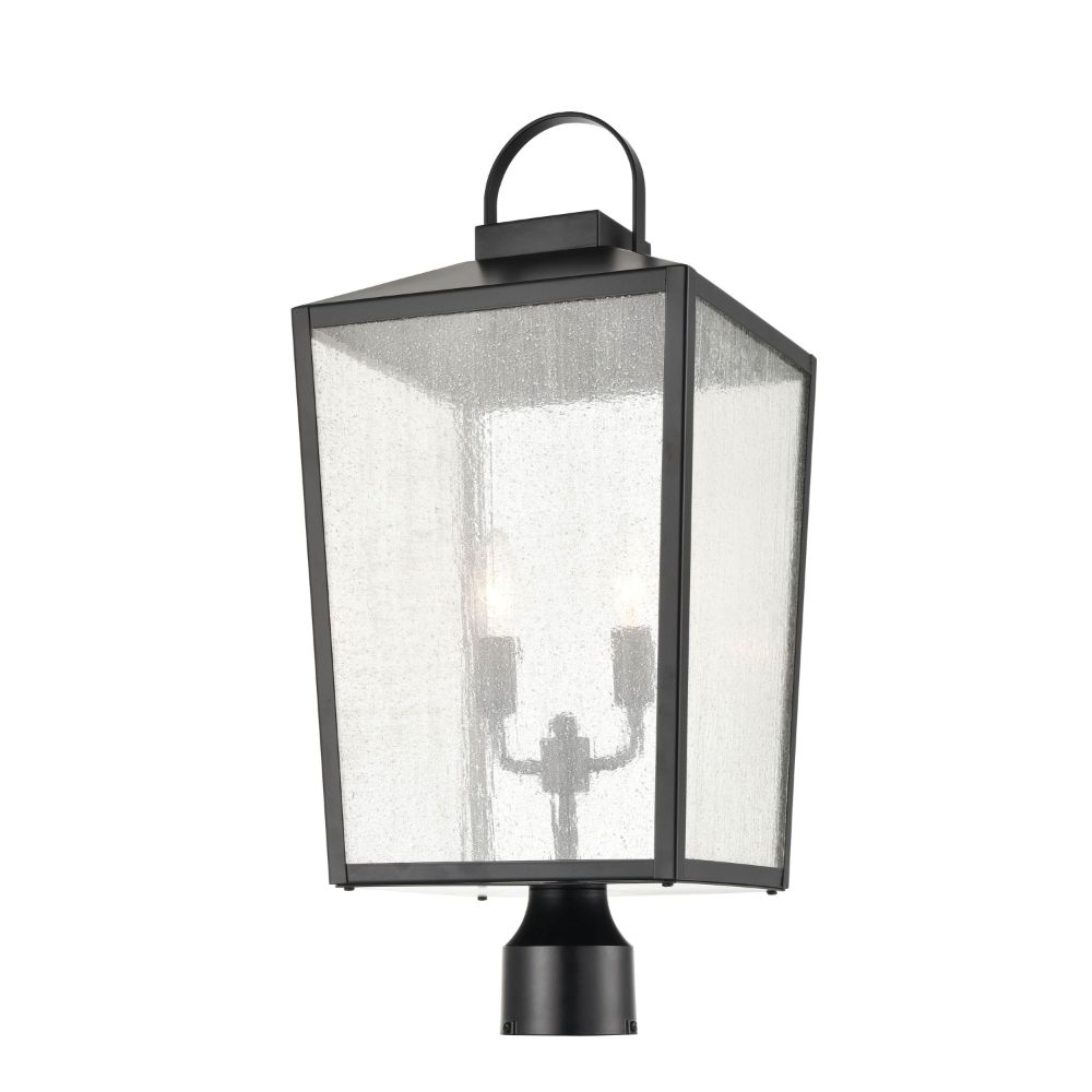 Millennium Lighting 2654-PBK Outdoor Post Lantern in Powder Coated Black