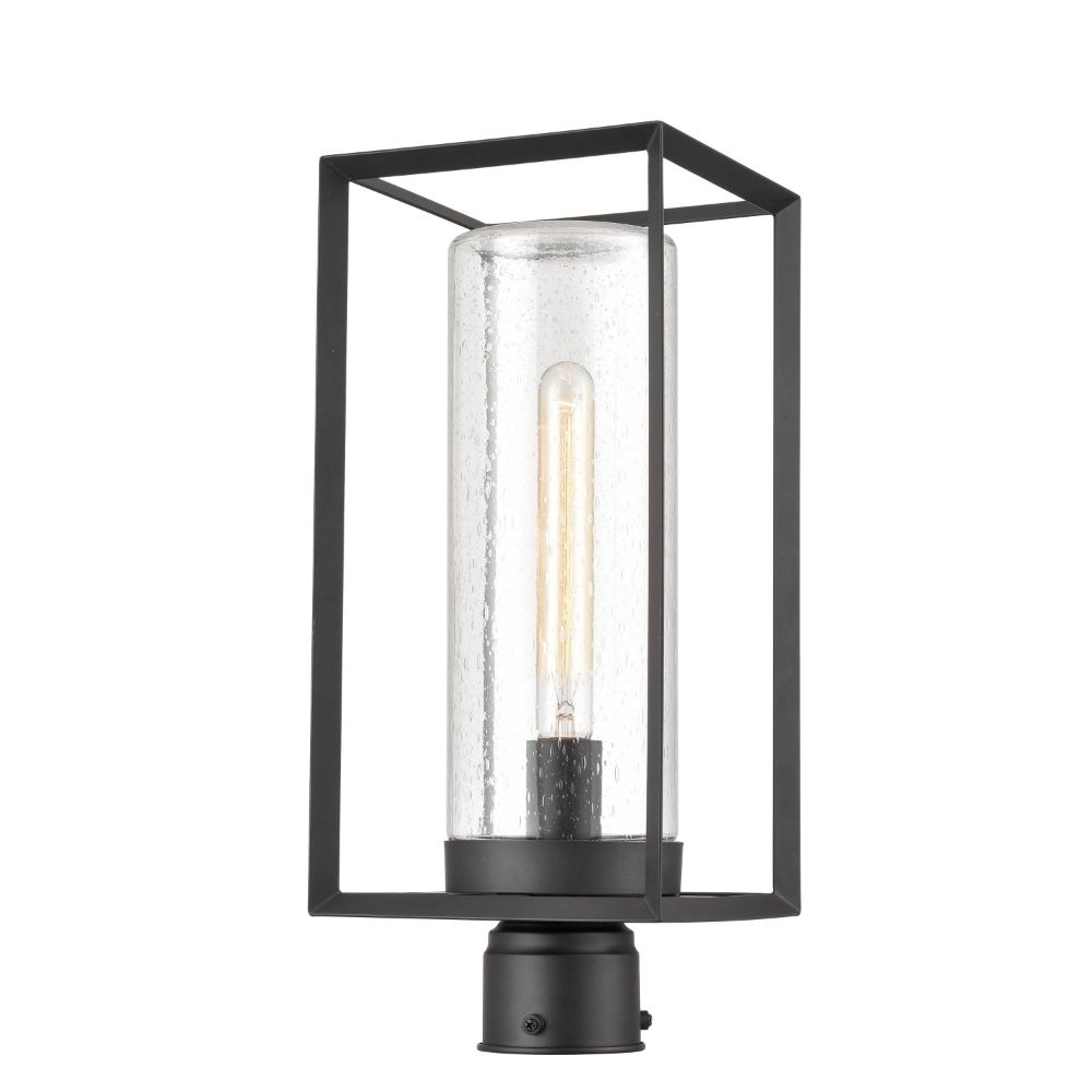 Millennium Lighting 4581-PBK Wheatland Outdoor Post Lantern in Powder Coat Black