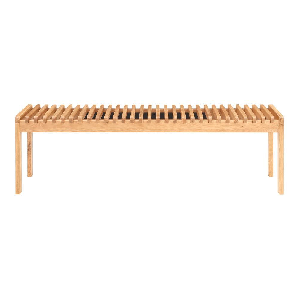 Moes Home Collection BC-1113-24 Rohe Oak Bench in Natural