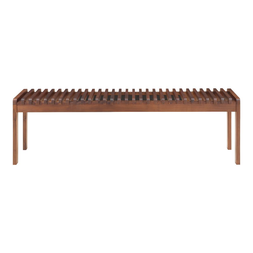 Moes Home Collection BC-1114-03 Rohe Walnut Bench in Natural